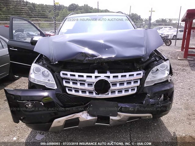 4JGBB86E89A497046 - 2009 MERCEDES-BENZ ML 350 BLACK photo 6