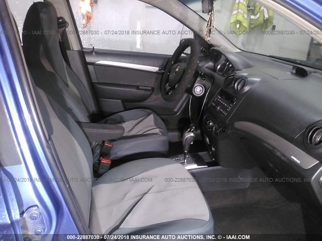 KL1TD56E39B666716 - 2009 CHEVROLET AVEO LS/LT 蓝色 照片 5