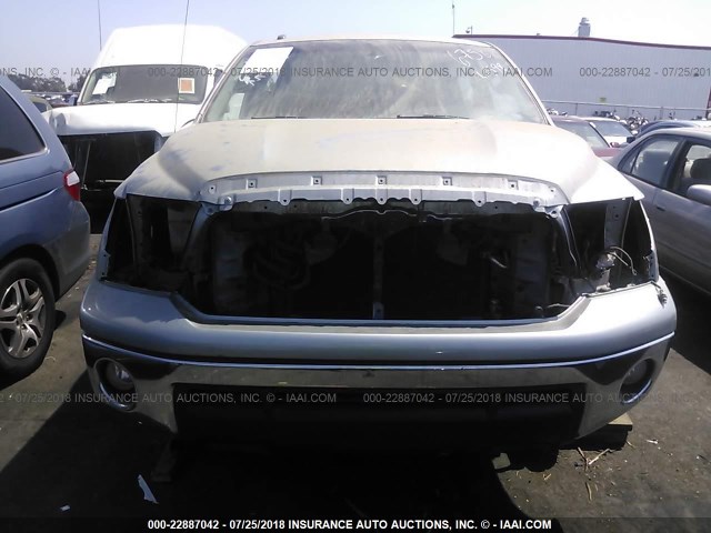 5TFEM5F15AX016758 - 2010 TOYOTA TUNDRA CREWMAX SR5 SILVER photo 6