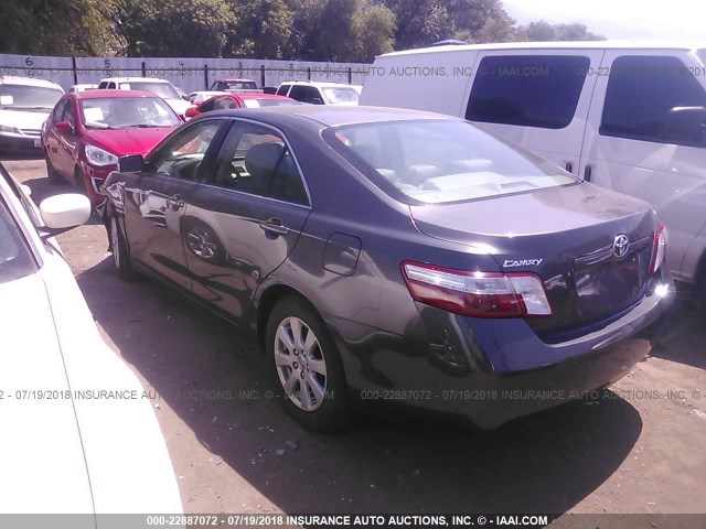 JTNBB46K373026843 - 2007 TOYOTA CAMRY NEW GENERAT HYBRID GRAY photo 3