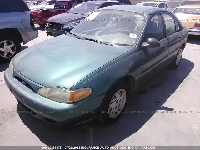 1FALP10P0VW392368 - 1997 FORD ESCORT GREEN photo 2