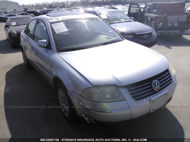 WVWPD63B13P333466 - 2003 VOLKSWAGEN PASSAT GLS SILVER photo 1