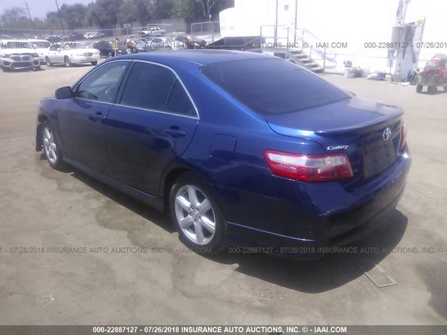 4T1BE46K07U150683 - 2007 TOYOTA CAMRY NEW GENERAT CE/LE/XLE/SE BLUE photo 3