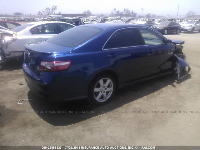 4T1BE46K07U150683 - 2007 TOYOTA CAMRY NEW GENERAT CE/LE/XLE/SE BLUE photo 4