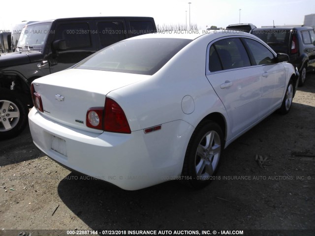 1G1ZA5EU2BF180765 - 2011 CHEVROLET MALIBU LS თეთრი ფოტო 4