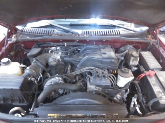 1FMZU73E85ZA28543 - 2005 FORD EXPLORER XLT/XLT SPORT/NBX 红色 照片 10