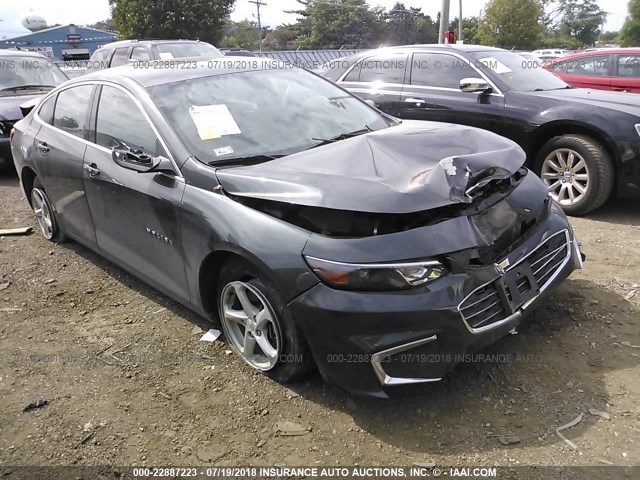 1G1ZB5ST3HF204346 - 2017 CHEVROLET MALIBU LS GRAY photo 1