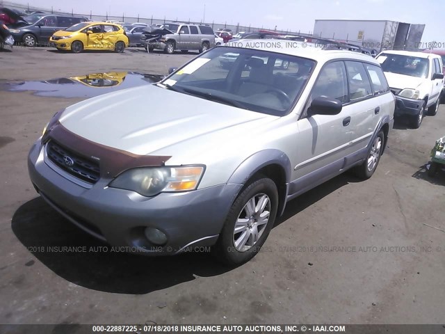 4S4BP61C456335830 - 2005 SUBARU LEGACY OUTBACK 2.5I Champagne photo 2