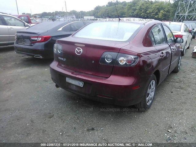 JM1BK32F391191894 - 2009 MAZDA 3 I RED photo 4