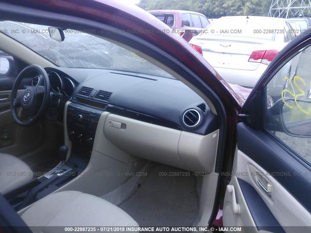 JM1BK32F391191894 - 2009 MAZDA 3 I RED photo 5