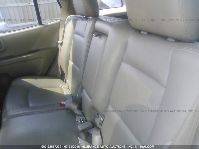 KM8SC73E64U674356 - 2004 HYUNDAI SANTA FE GLS/LX WHITE photo 8