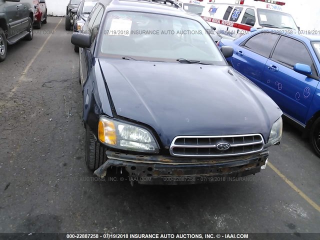 4S3BH675926647020 - 2002 SUBARU LEGACY OUTBACK AWP BLUE photo 6