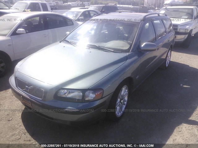 YV1SW53D221202428 - 2002 VOLVO V70 T5 TURBO BLUE photo 2