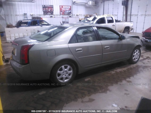 1G6DP567550200154 - 2005 CADILLAC CTS HI FEATURE V6 GREEN photo 4