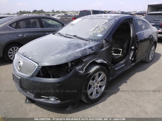 1G4GE5ED1BF244020 - 2011 BUICK LACROSSE CXS BLACK photo 2