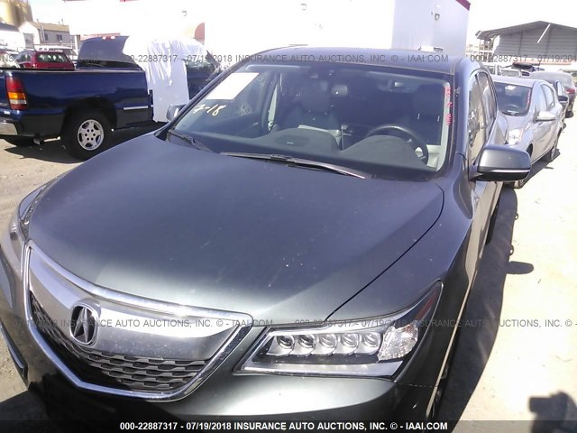 5FRYD3H47EB020155 - 2014 ACURA MDX TECHNOLOGY GRAY photo 2
