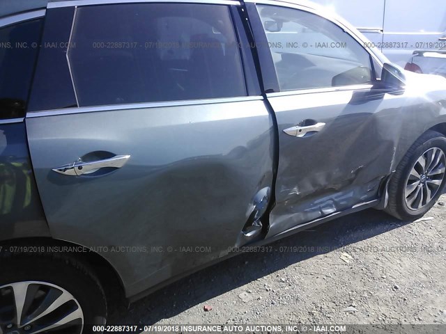 5FRYD3H47EB020155 - 2014 ACURA MDX TECHNOLOGY GRAY photo 6