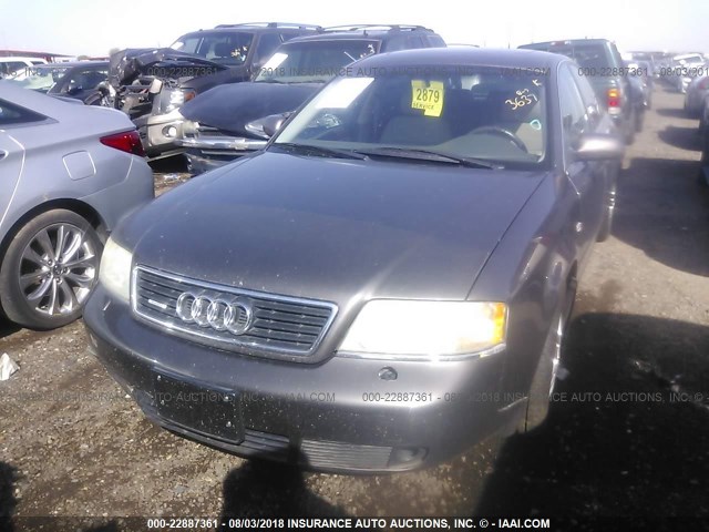 WAUED54B9YN109216 - 2000 AUDI A6 2.7T QUATTRO BROWN photo 6