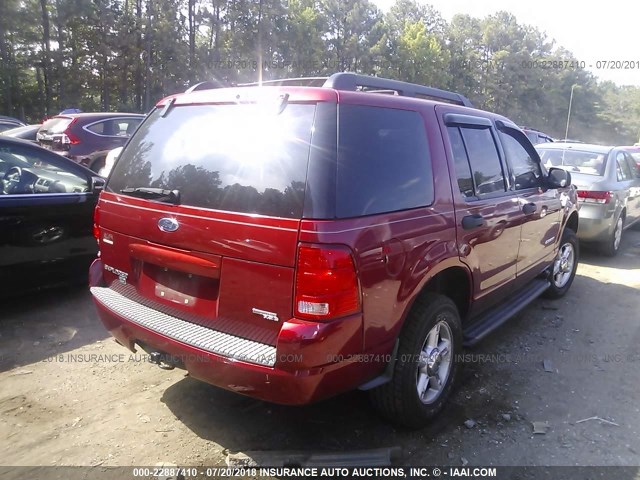 1FMZU73K65ZA23623 - 2005 FORD EXPLORER XLT/XLT SPORT/NBX RED photo 4