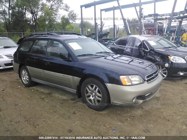 4S3BH675927640742 - 2002 SUBARU LEGACY OUTBACK AWP BLUE photo 1