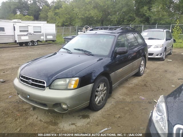 4S3BH675927640742 - 2002 SUBARU LEGACY OUTBACK AWP 蓝色 照片 2