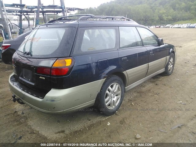 4S3BH675927640742 - 2002 SUBARU LEGACY OUTBACK AWP 蓝色 照片 4
