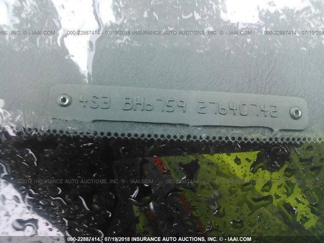 4S3BH675927640742 - 2002 SUBARU LEGACY OUTBACK AWP 蓝色 照片 9