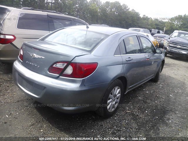 1C3LC46R07N673857 - 2007 CHRYSLER SEBRING BLUE photo 4