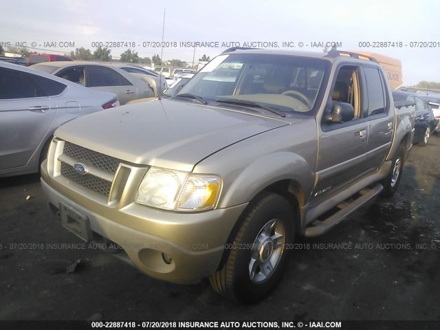 1FMZU67E31UA17896 - 2001 FORD EXPLORER SPORT TR  GOLD photo 2