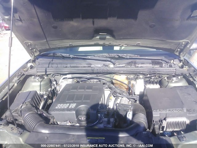 1G1ZT52885F263199 - 2005 CHEVROLET MALIBU LS GREEN photo 10