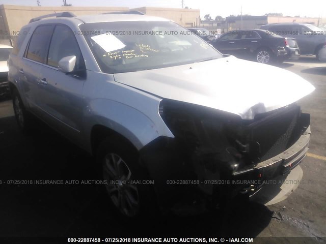 1GKKRRKD0DJ216874 - 2013 GMC ACADIA SLT-1 SILVER photo 1