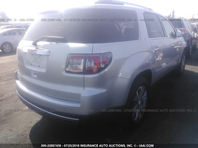1GKKRRKD0DJ216874 - 2013 GMC ACADIA SLT-1 Srebrny zdjęcie 4