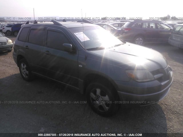 JA4LX41FX4U031039 - 2004 MITSUBISHI OUTLANDER XLS GREEN photo 1