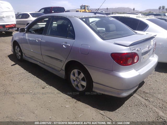 1NXBR32E28Z007086 - 2008 TOYOTA COROLLA CE/LE/S SILVER photo 3