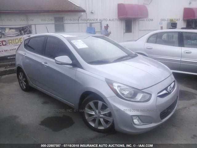 KMHCU5AE3DU077237 - 2013 HYUNDAI ACCENT GLS/SE SILVER photo 1