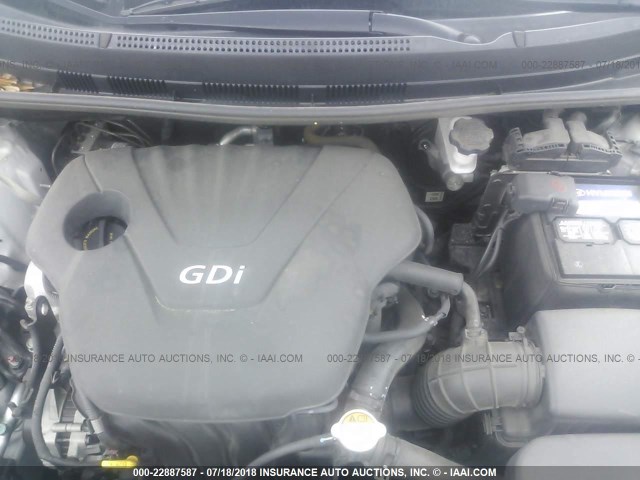 KMHCU5AE3DU077237 - 2013 HYUNDAI ACCENT GLS/SE SILVER photo 10