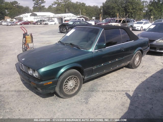 WBABB2319NEC29824 - 1992 BMW 325 IC AUTOMATIC GREEN photo 2