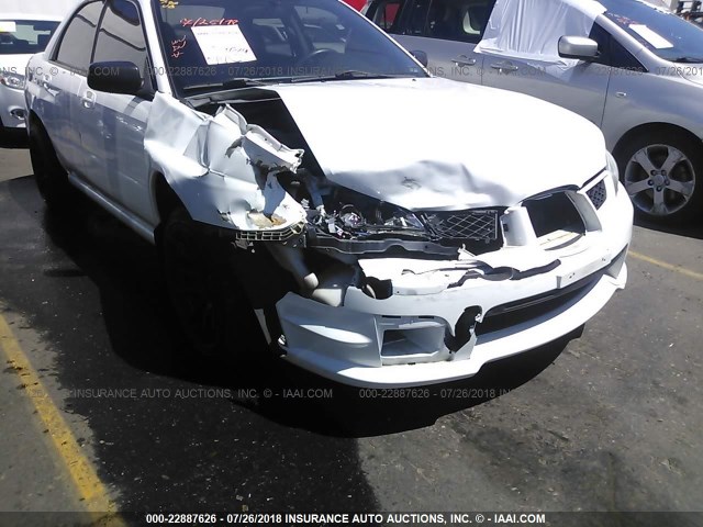 JF1GD67606G521659 - 2006 SUBARU IMPREZA 2.5I WHITE photo 6