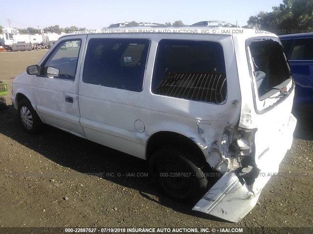 2P4GH45R7SR281093 - 1995 PLYMOUTH VOYAGER SE WHITE photo 3