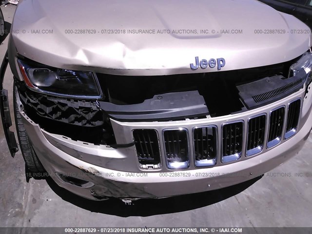 1C4RJFBG7EC163428 - 2014 JEEP GRAND CHEROKEE LIMITED GOLD photo 6