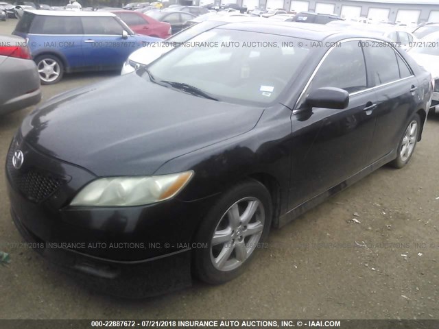 4T1BE46K38U223109 - 2008 TOYOTA CAMRY CE/LE/XLE/SE BLACK photo 2