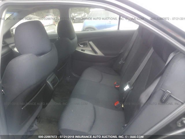 4T1BE46K38U223109 - 2008 TOYOTA CAMRY CE/LE/XLE/SE BLACK photo 8