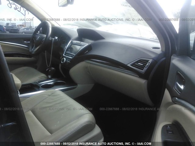 5FRYD4H40EB001792 - 2014 ACURA MDX TECHNOLOGY BLACK photo 5
