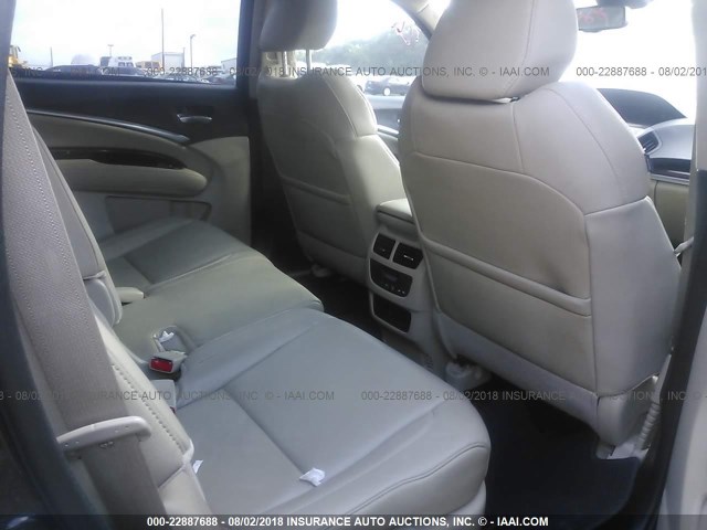 5FRYD4H40EB001792 - 2014 ACURA MDX TECHNOLOGY BLACK photo 8