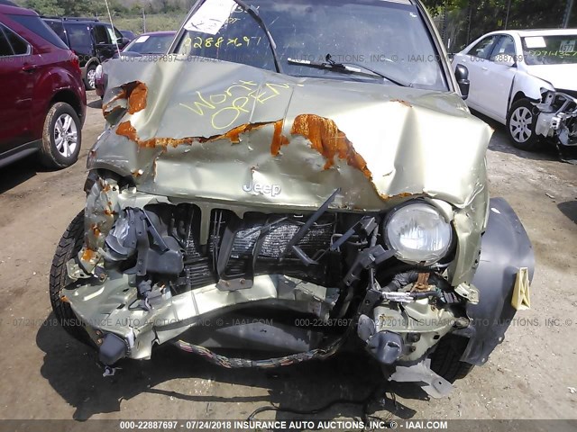 1J4GL48K93W731251 - 2003 JEEP LIBERTY SPORT/FREEDOM მწვანე ფოტო 10