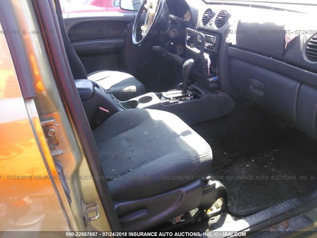 1J4GL48K93W731251 - 2003 JEEP LIBERTY SPORT/FREEDOM მწვანე ფოტო 5