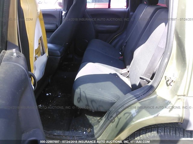1J4GL48K93W731251 - 2003 JEEP LIBERTY SPORT/FREEDOM მწვანე ფოტო 8