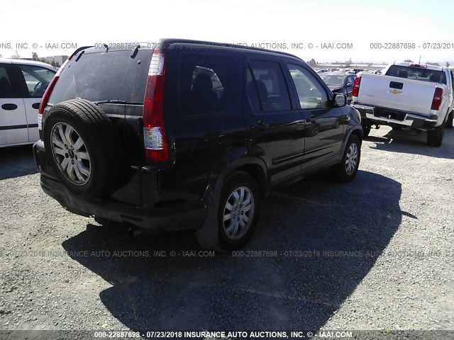 JHLRD78915C001951 - 2005 HONDA CR-V SE/EX შავი ფოტო 4