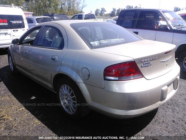 1C3EL46X55N650580 - 2005 CHRYSLER SEBRING GOLD photo 3