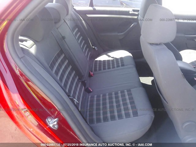 3VWBJ71K38M057023 - 2008 VOLKSWAGEN GLI წითელი ფოტო 8